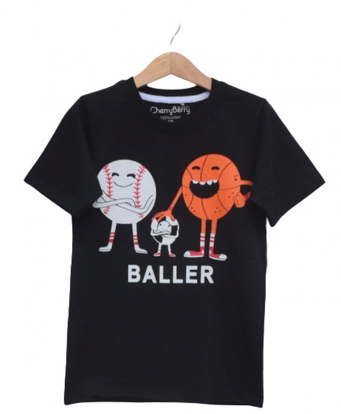 Boys Baller print T Shirt