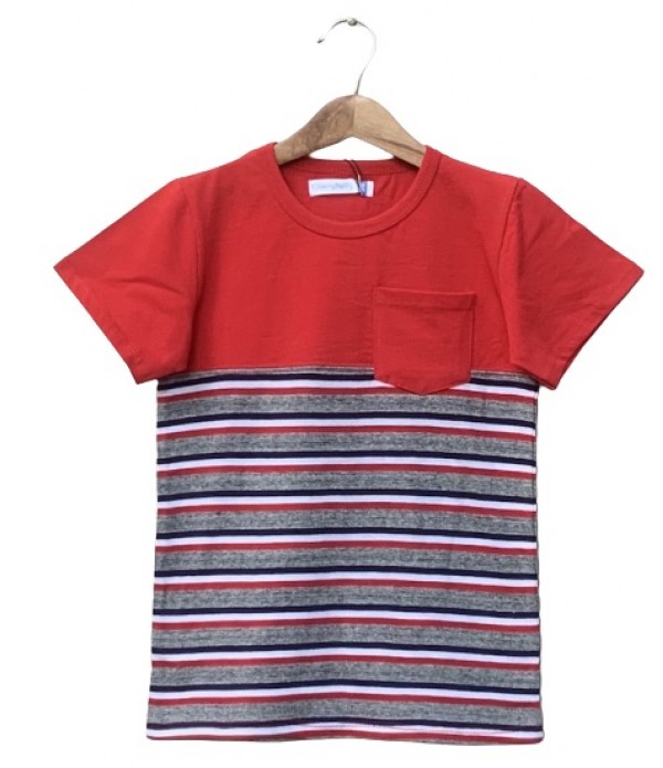 striped pocket t-shirt