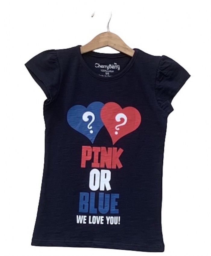 Pink and blue T-shirt