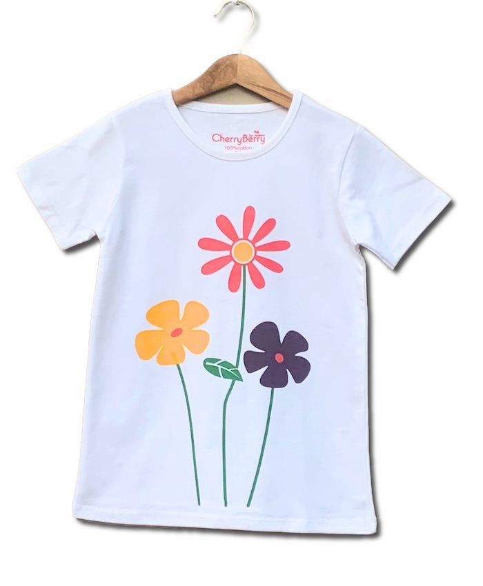 flower Print T-shirt
