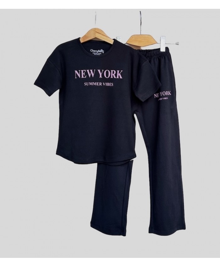Summer vibes oversized loose fit set