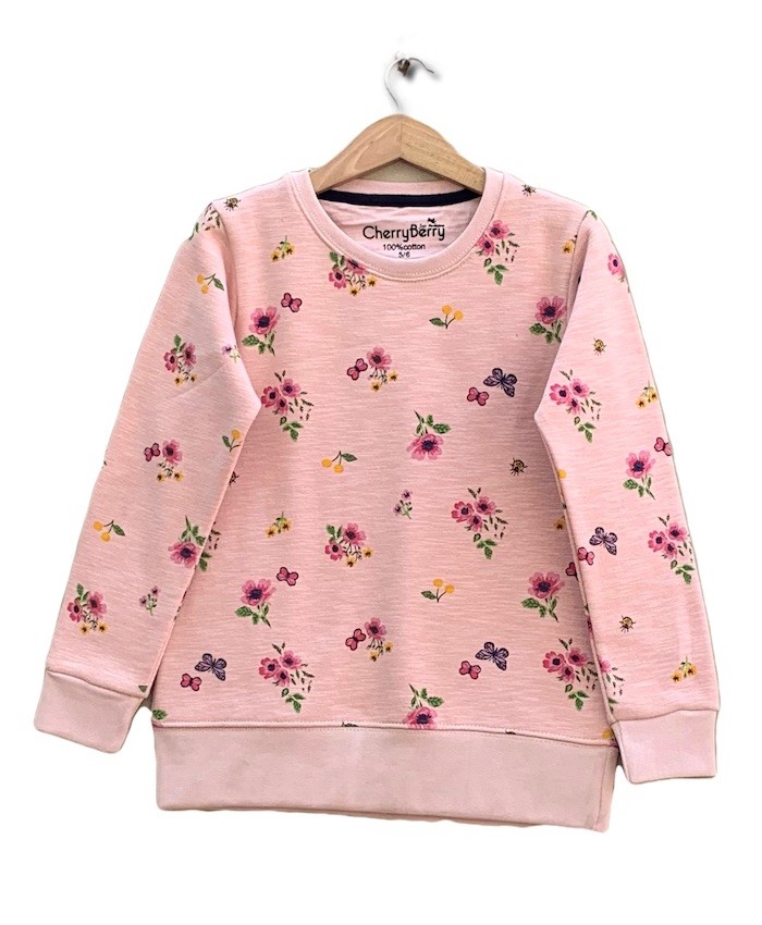 Flower printed sweatshirt