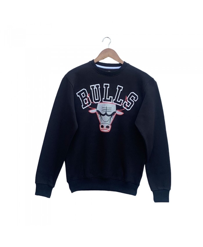 youth bulls print sweatshirt