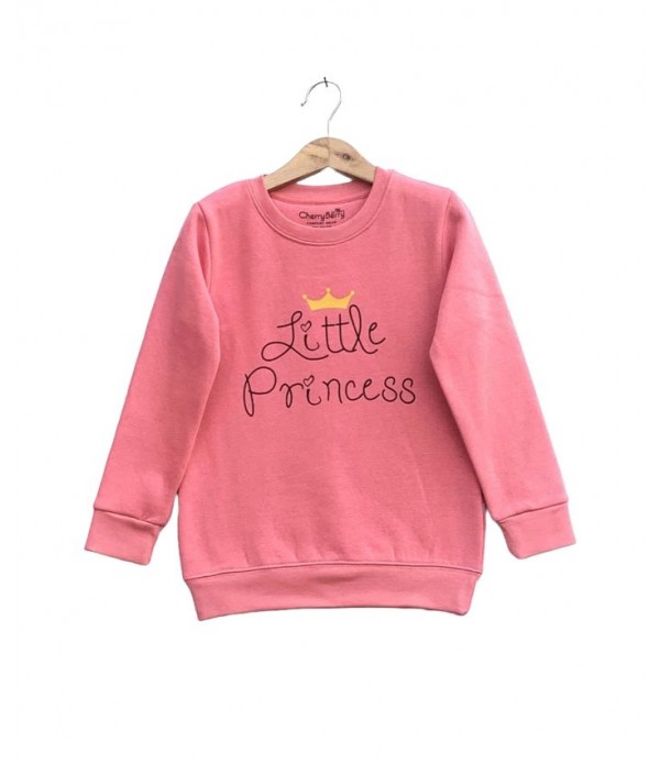 Little princess girl printed sweatshirt