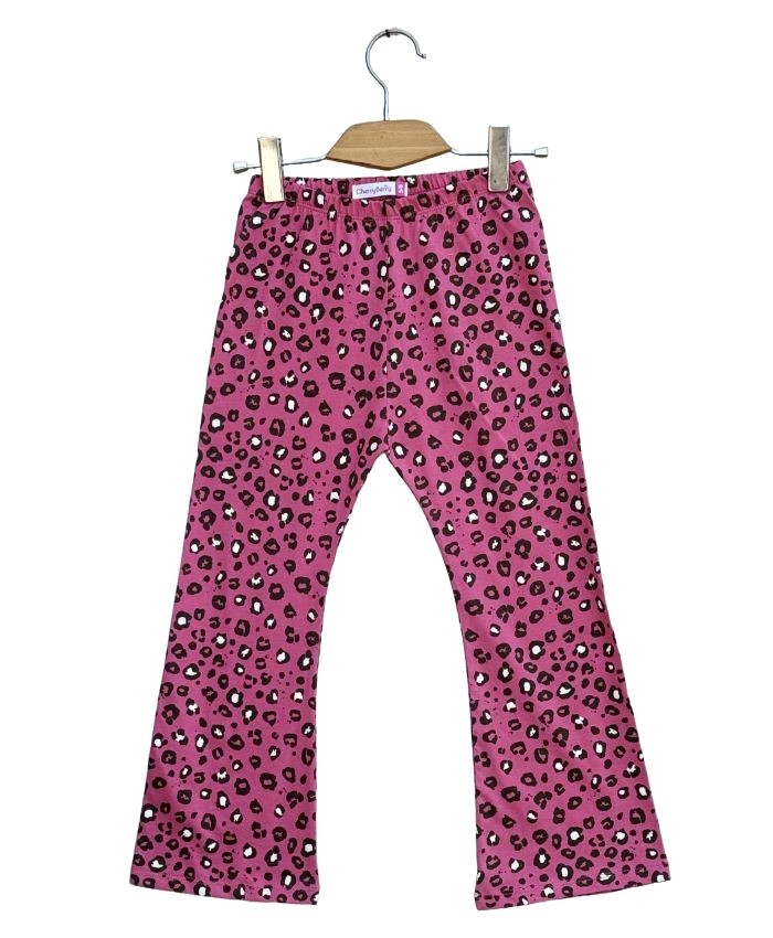 allover printed flared Knit trouser